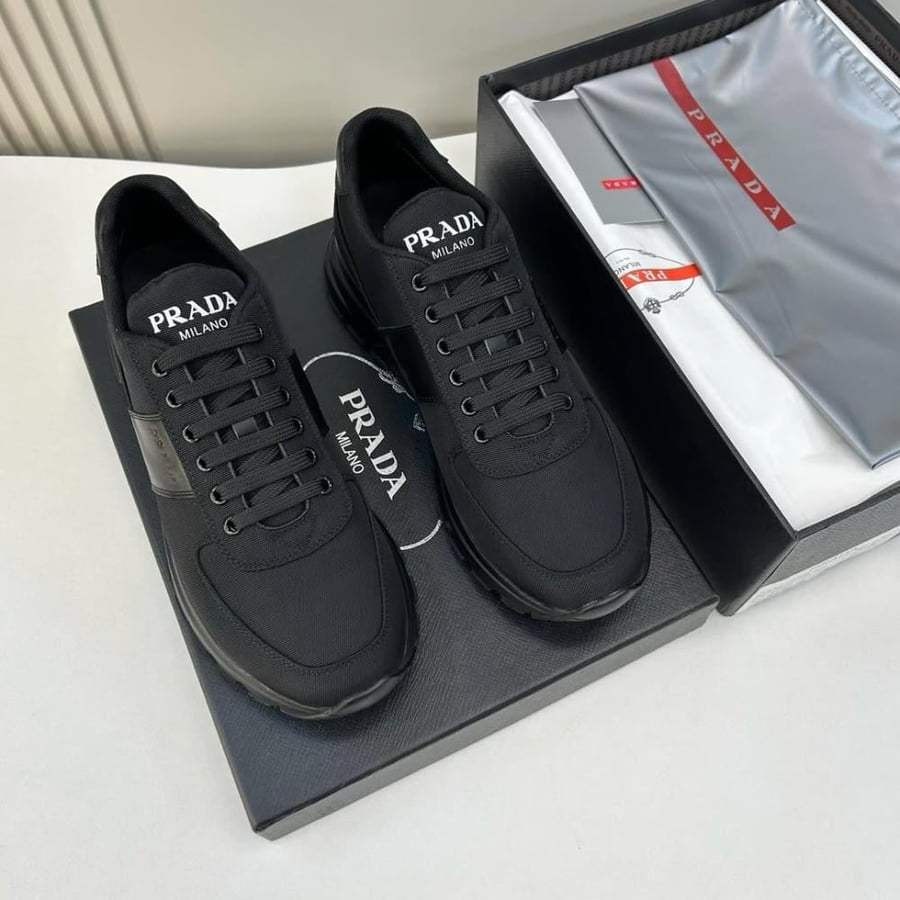 Prada Milano Leather Sneakers