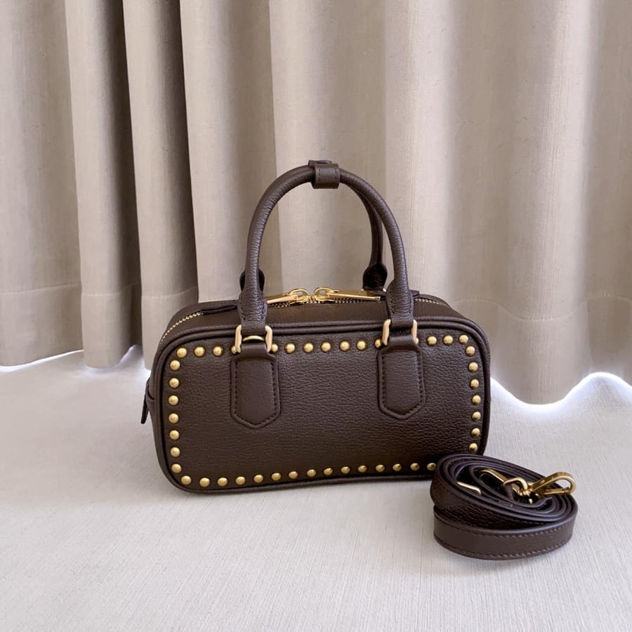 Miu Miu Arcadie Studded Leather Bag / حقيبة ميو ميو أركادي الجلدية المرصعة
