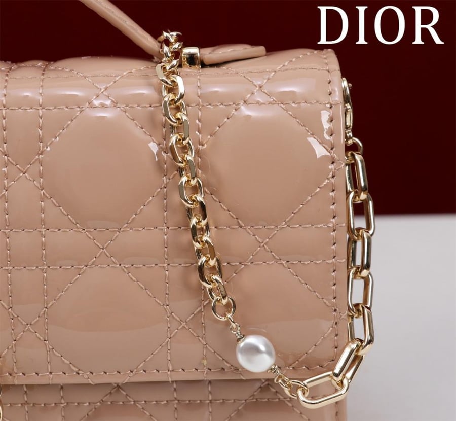 LADY DIOR TOP HANDLE CLUTCH