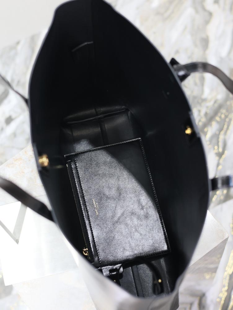 Saint Laurent Leather Tote Bag