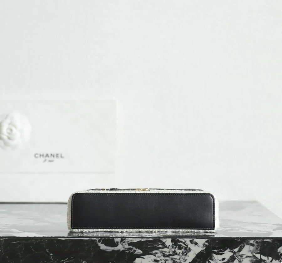 Chanel Tweed Calfskin Vanity Case