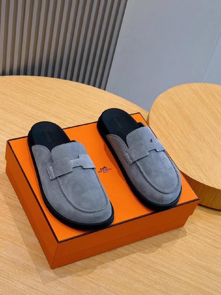 Hermès Suede Loafers