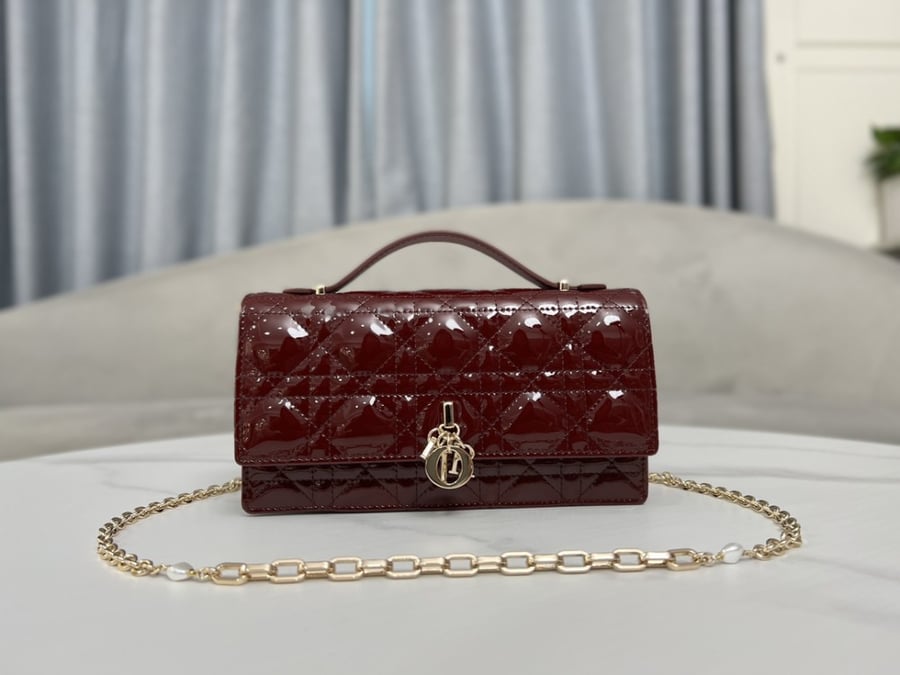 LADY DIOR TOP HANDLE CLUTCH