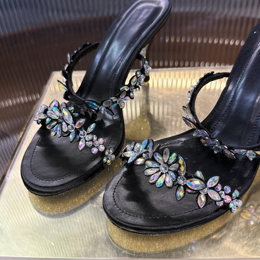 Rene Caovilla stiletto sandals / صندل رينيه كافوفيلا