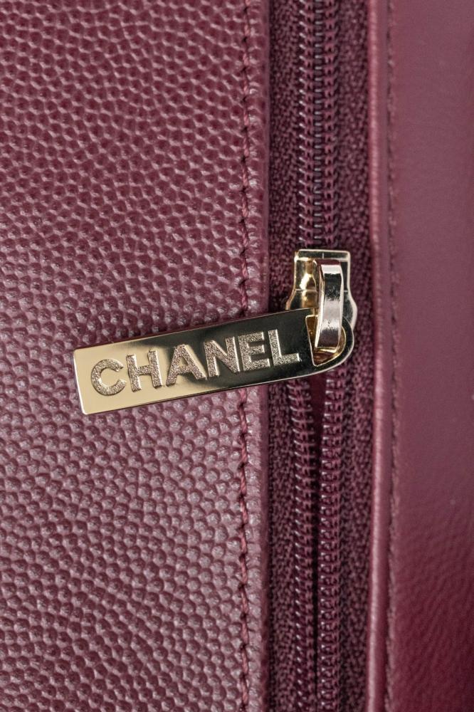 Chanel Coco Handle Bag – Burgundy Caviar Leather
