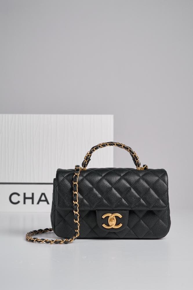 Chanel Handle Bag – Black Caviar