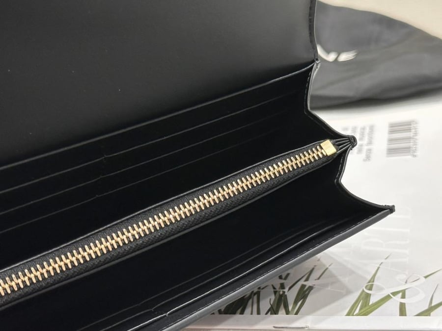 Celine Triomphe Leather Long Wallet