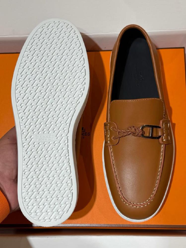 Hermès Leather Loafers