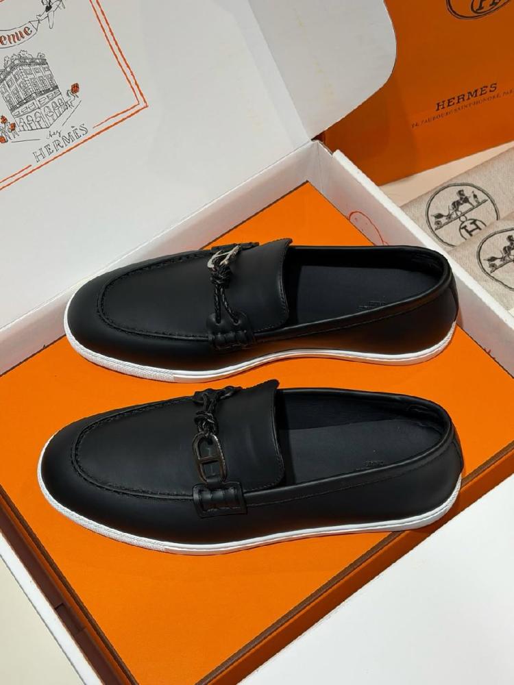 Hermès Leather Loafers