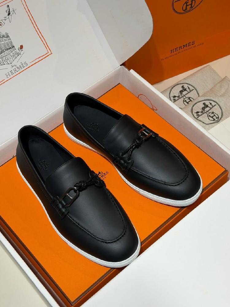 Hermès Leather Loafers