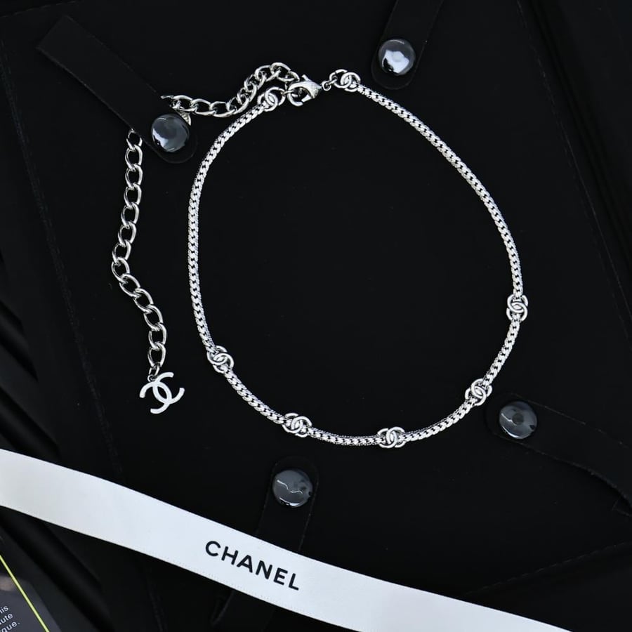 Chanel CC Snake Bone Choker Necklace