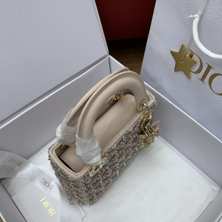 Dior Lady Dior Embellished Bag