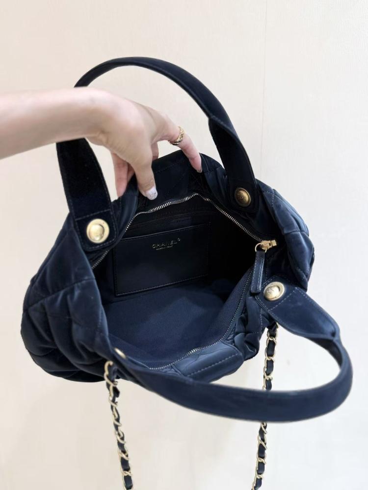 Chanel Bow-Shaped Nylon Shoulder Bag