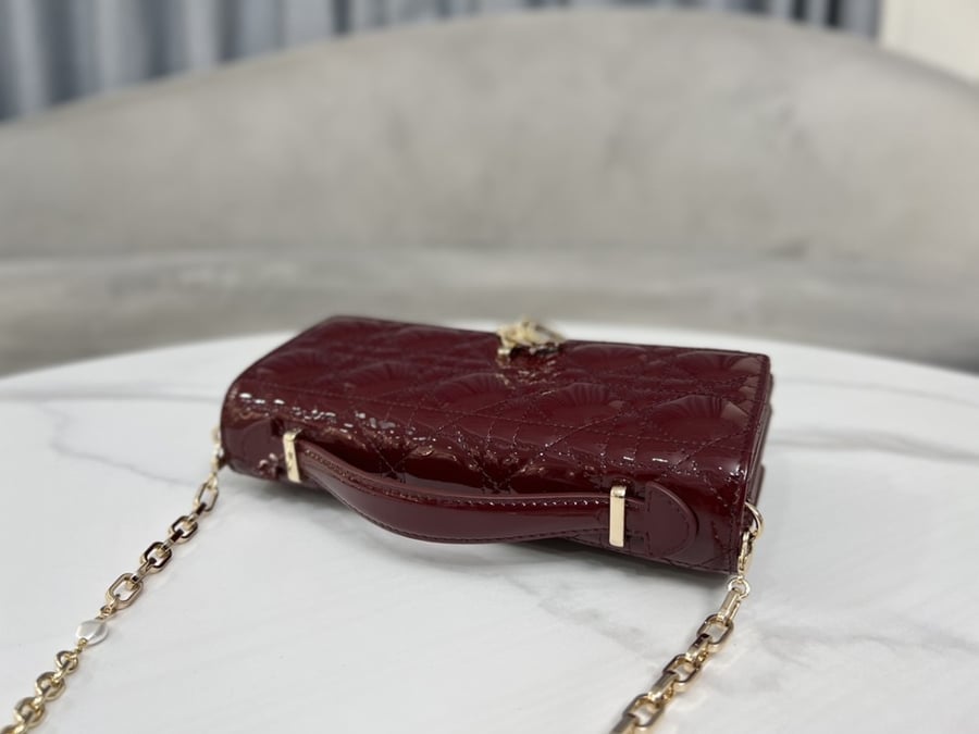 LADY DIOR TOP HANDLE CLUTCH