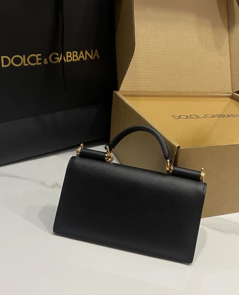 D&G Mini Wallet on Chain in Leather