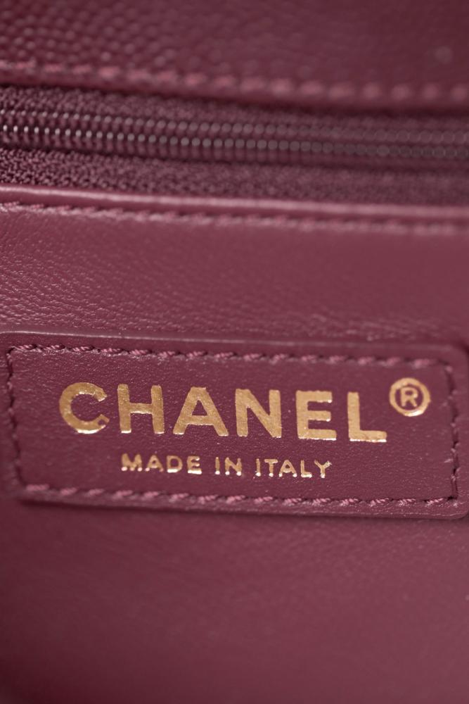 Chanel Coco Handle Bag – Burgundy Caviar Leather