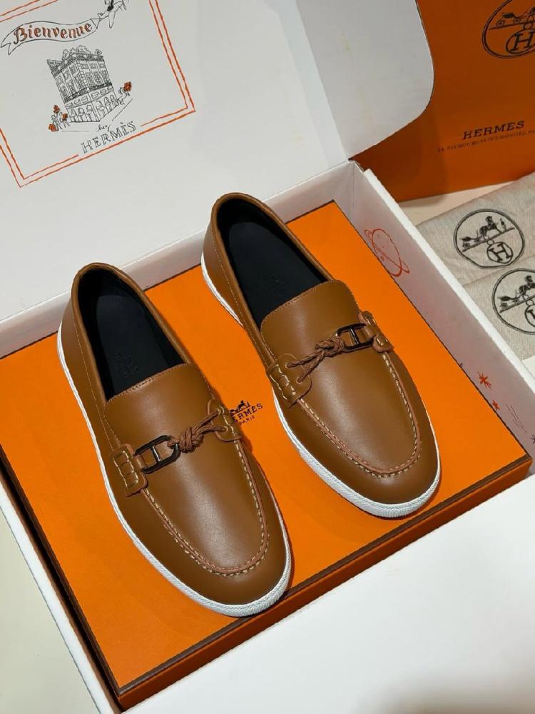 Hermès Leather Loafers
