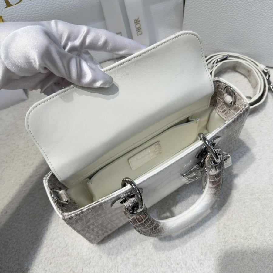 جلد التمساح الطبيعي D bag
