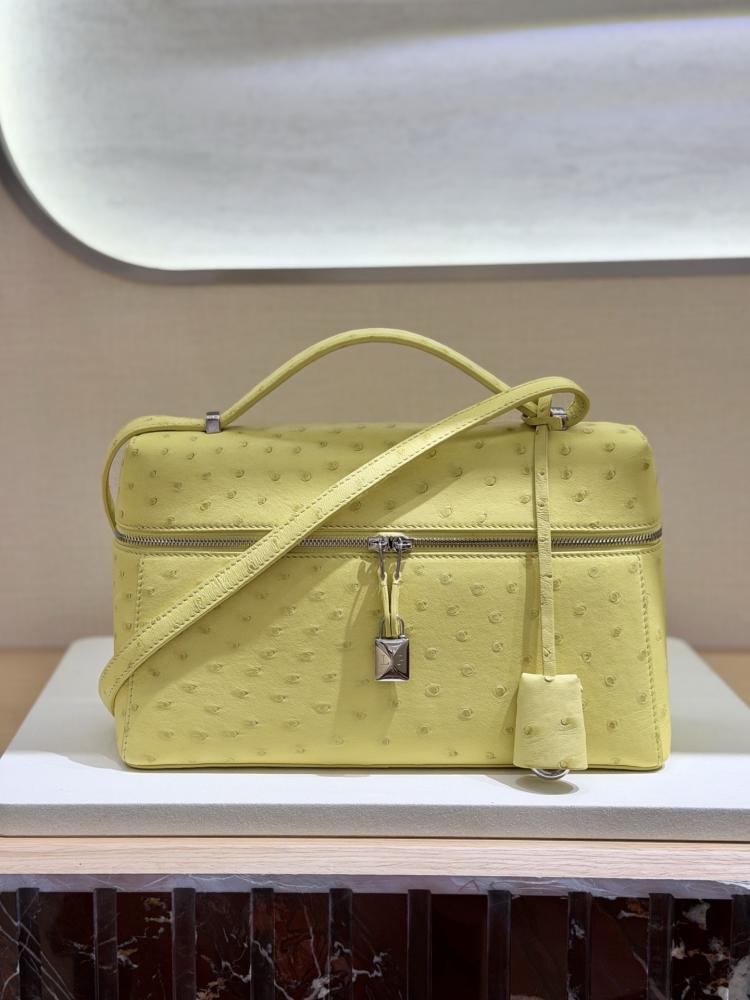 27 cm L جلد النعام الطبيعي