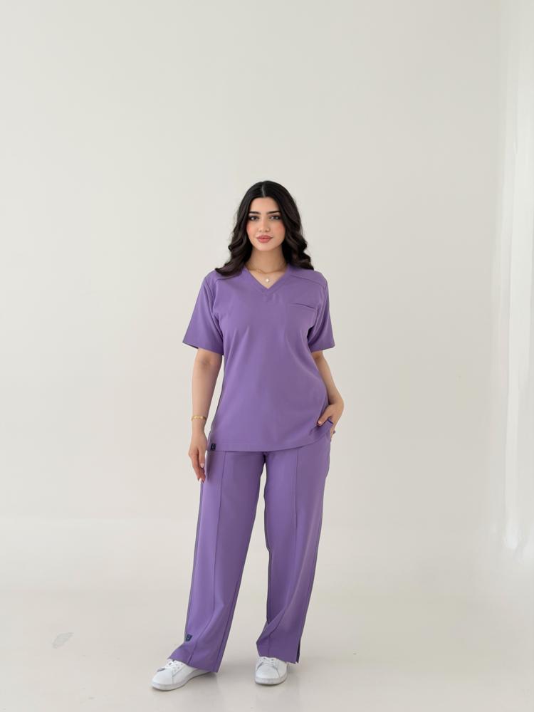 Medical scrub purple color