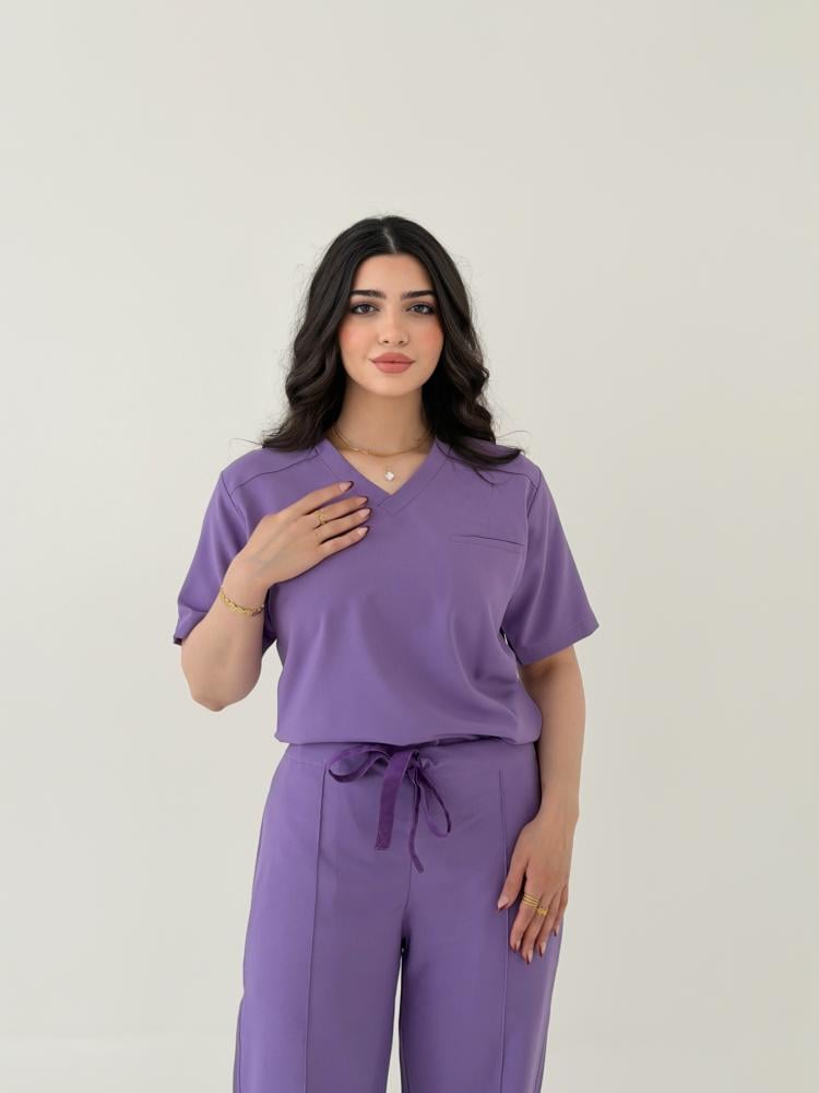 Medical scrub purple color