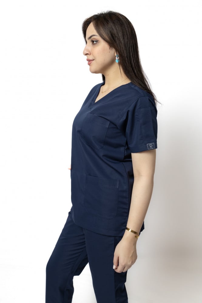 Women's full scrub navy blue