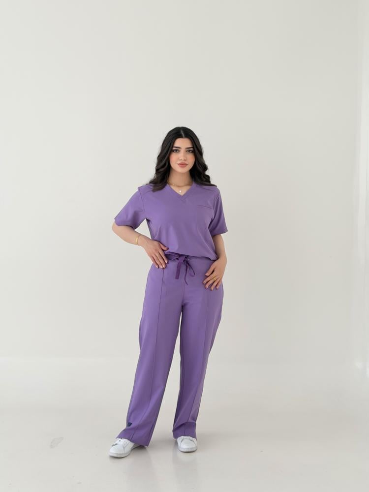 Medical scrub purple color
