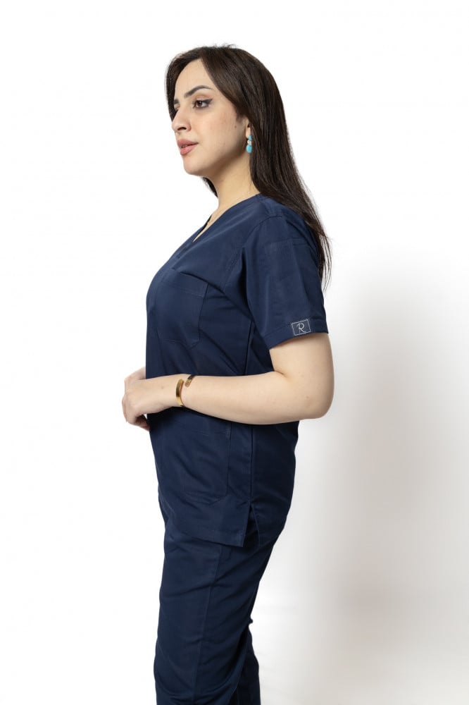 Women's full scrub navy blue