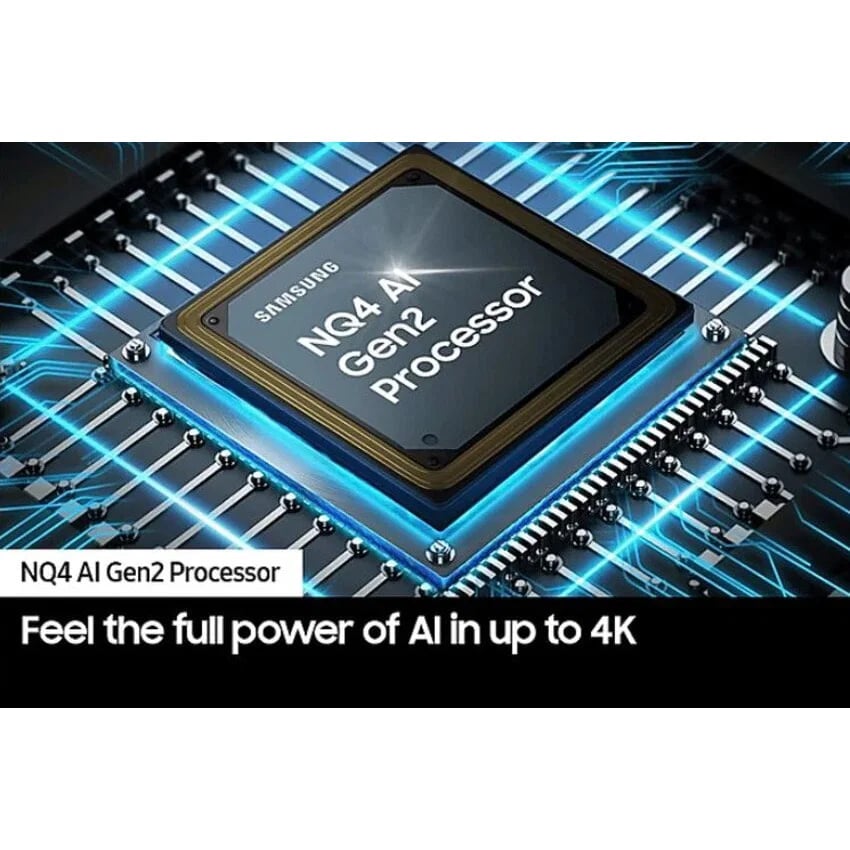 شاشة سامسونج NeoQLED، مقاس 55 بوصة، دقة 4K UHD، تكنولوجيا Quantum Matrix، تحكم ذكي بالإضاءة، نظام تشغيل Tizen، وضع AI Energy - QA55QN90DAUXSA