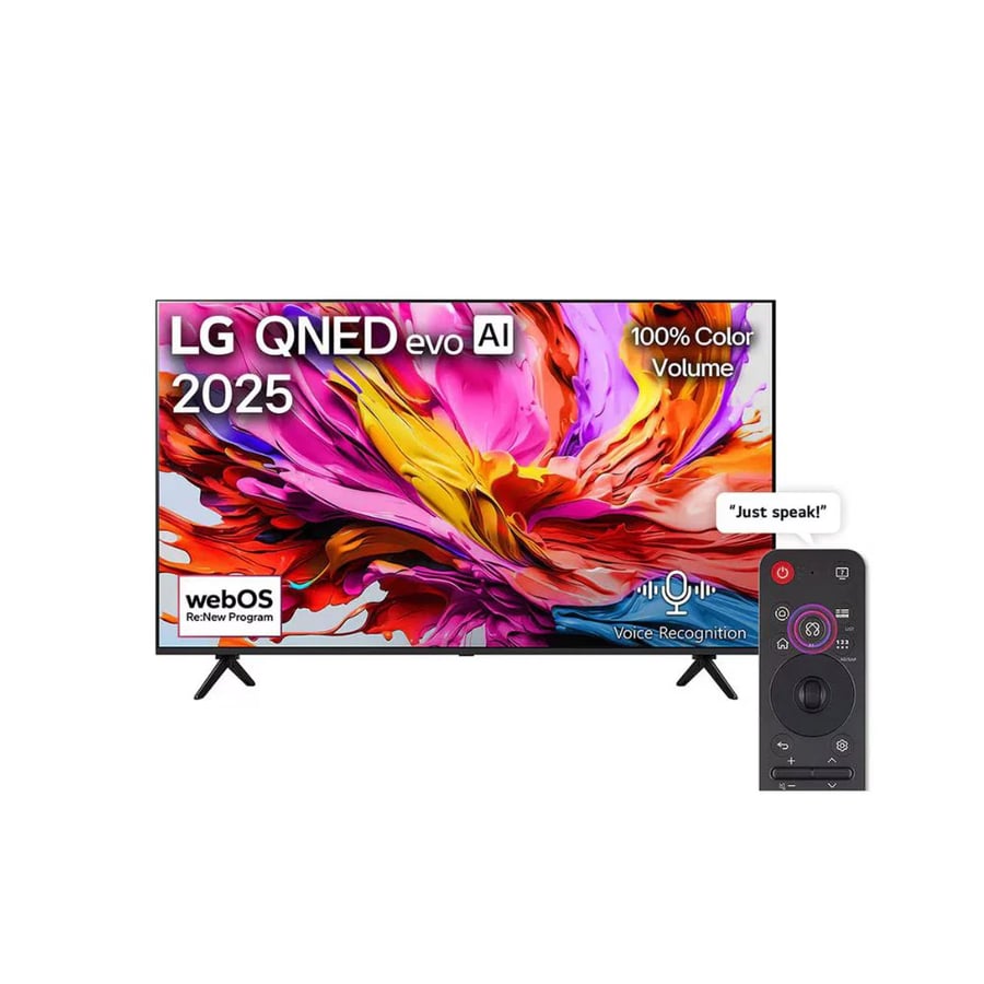 تلفزيون إل جي QNED evo MiniLED ذكي 75 بوصة 4K بنظام webOS – 75QNED91A6A