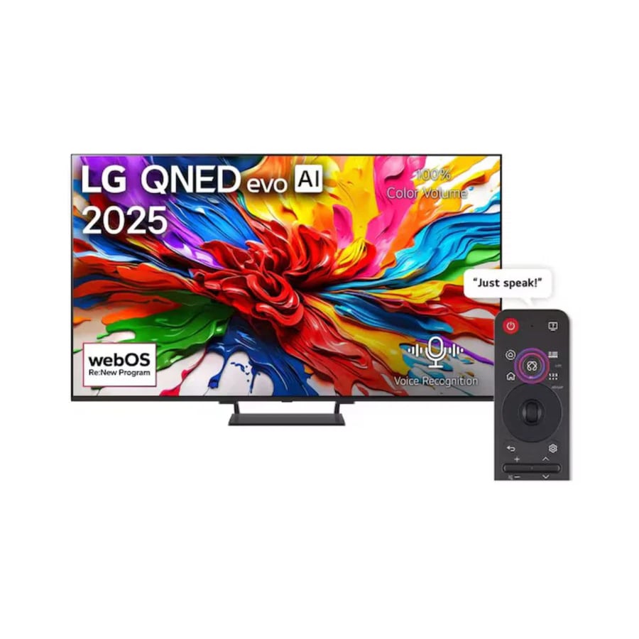 تلفزيون إل جي QNED Evo AI ميني ليد 65 بوصة 4K ذكي – 120/144 هرتز – WebOS 25 – موديل 2025 – 65QNED93A6A