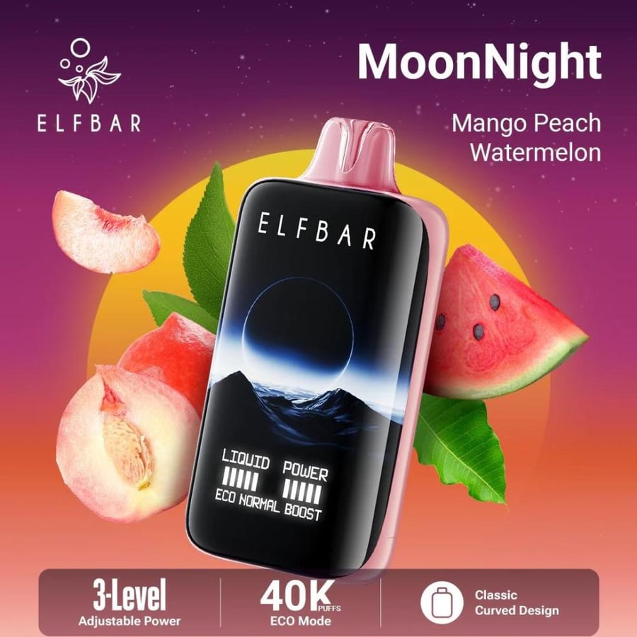 سحبة إلفبار مونلايت 50 نكوتين 40000 بوف Elfbar Moonlight 40000 Puffs
