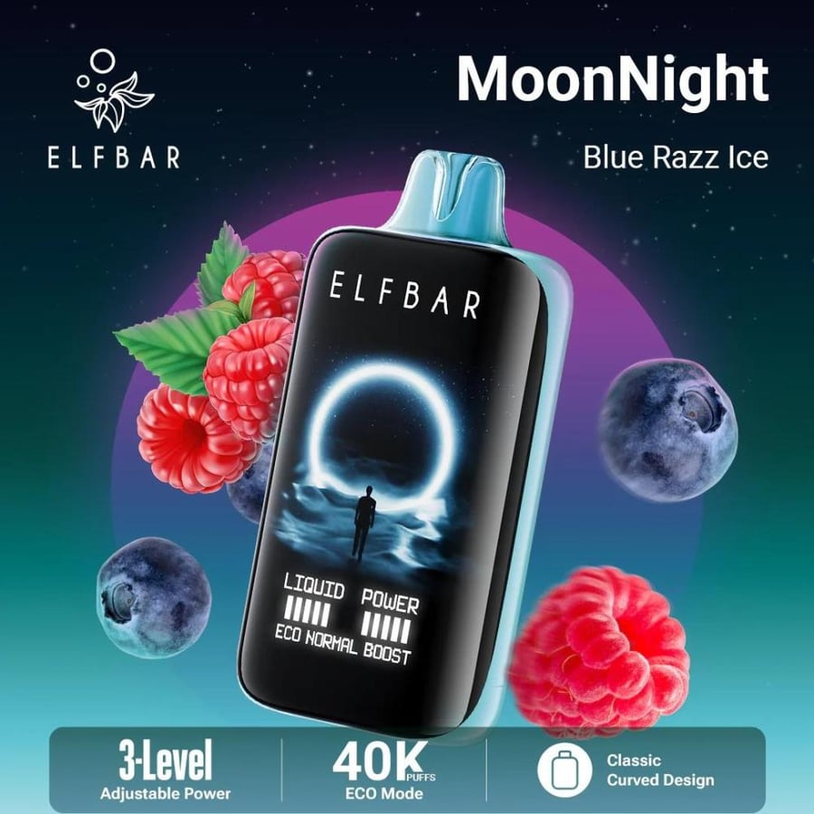سحبة إلفبار مونلايت 50 نكوتين 40000 بوف Elfbar Moonlight 40000 Puffs