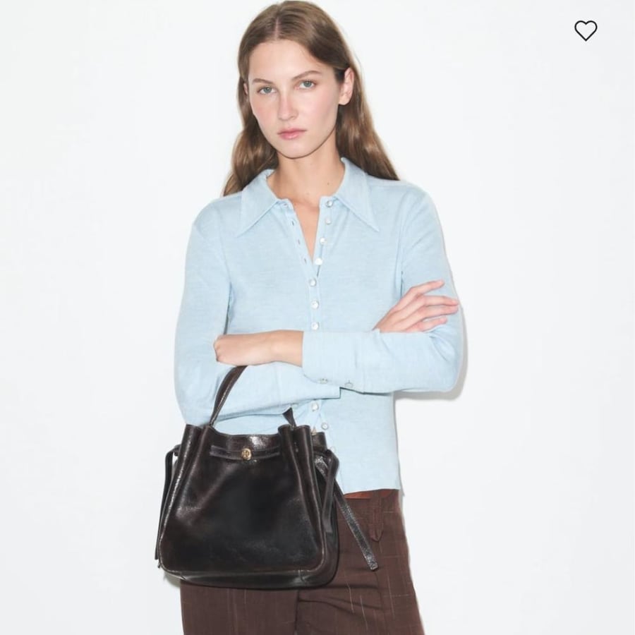 شنطه توري بورش ROMY NUBUCK BUCKET BAG