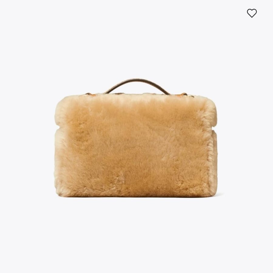 شنطه توري بورش ROMY SHEARLING SLIM TOP HANDLE BAG