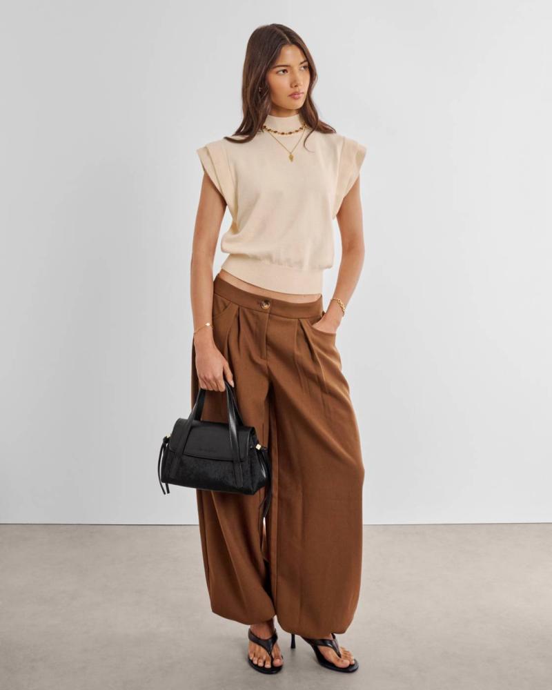 Alyssa Faux Pony Top Handle Bag