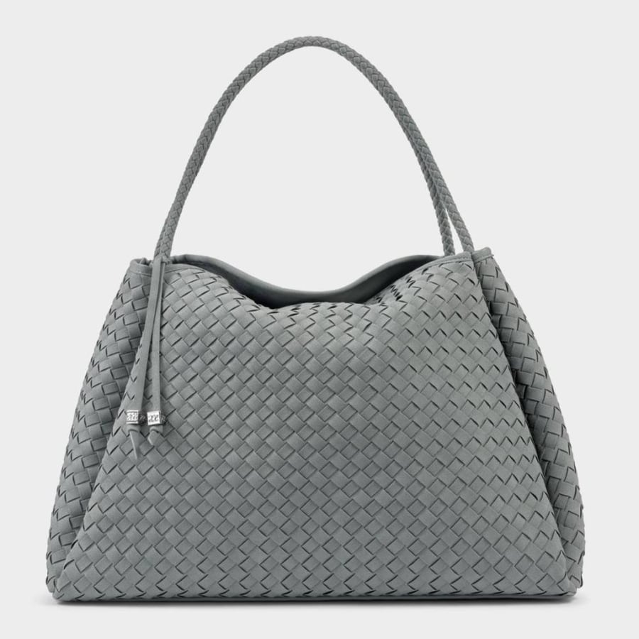 Nova Hand Woven Suedette Large Shoulder Bag