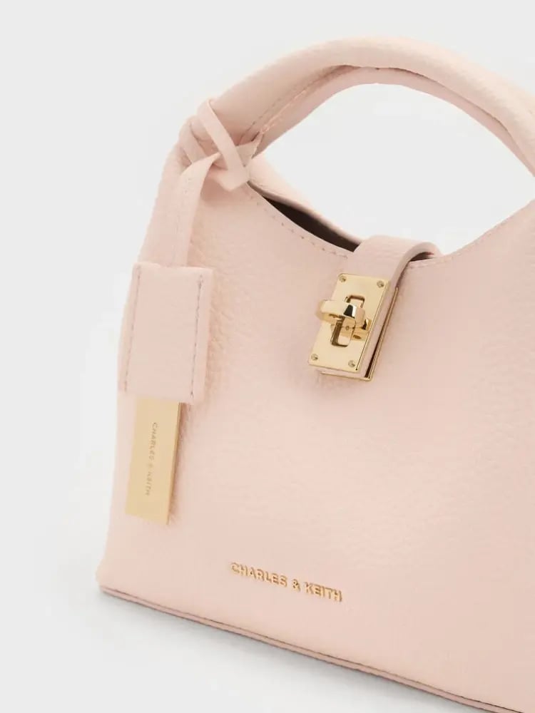شنطه تشارلز آند كيث  Mini Chance Turn-Lock Bucket Bag