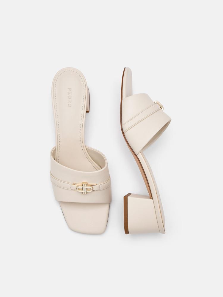 كعب  بيدرو 4.5 سم Leather Heel sandals