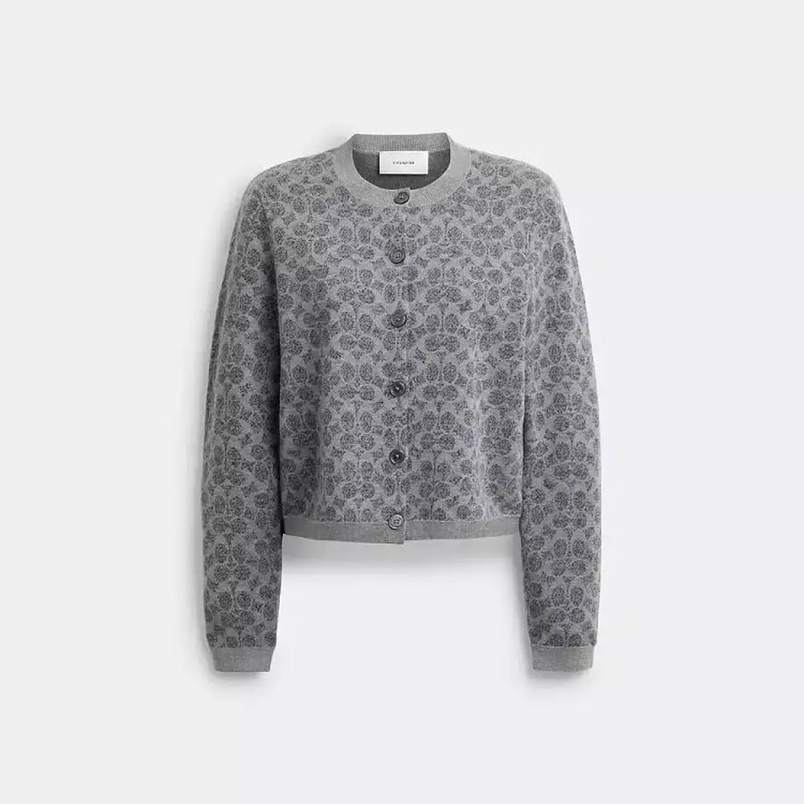 كارديجان مايكل كورس Signature Button Down Cardigan