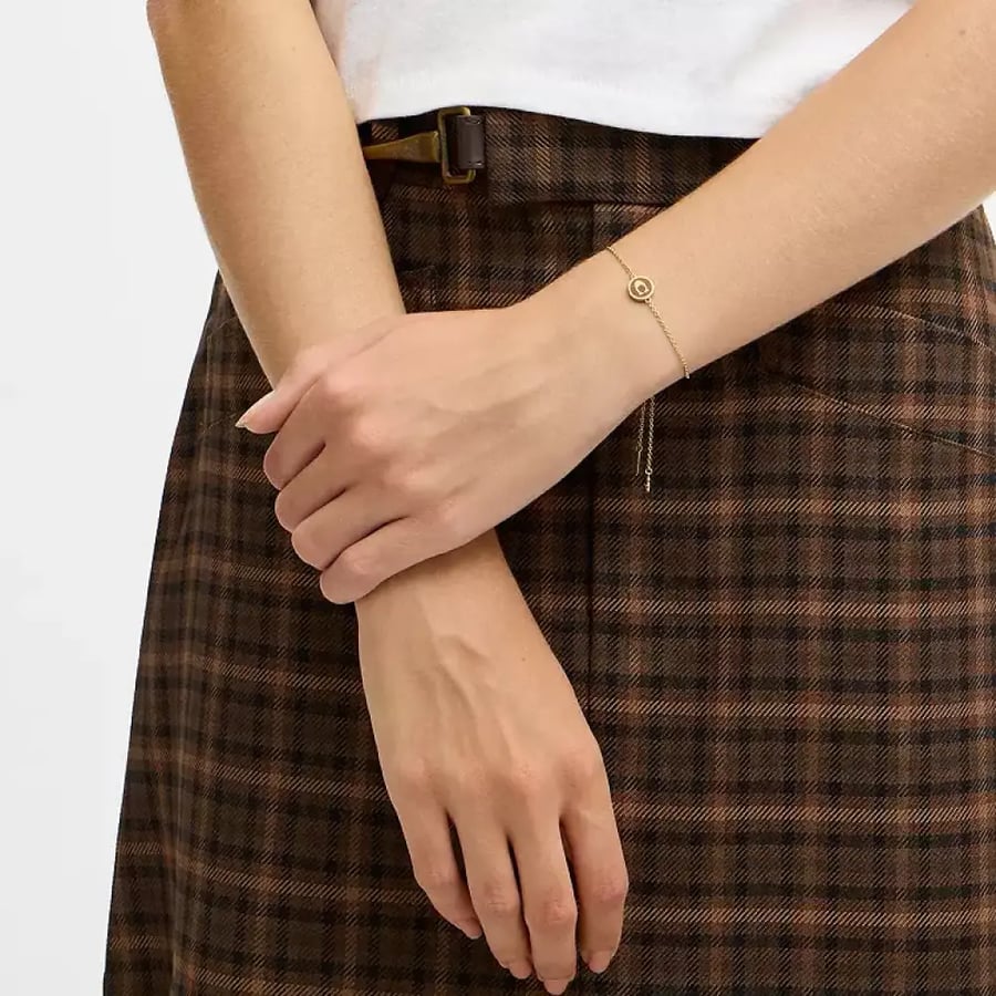 اسواره كوتش Signature Enamel Coin Slider Bracelet