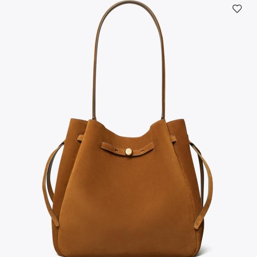 شنطه توري بورش LARGE ROMY SUEDE BUCKET BAG