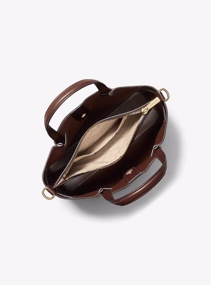 شنطه مايكل كورس Carson Small Pebbled Leather Satchel