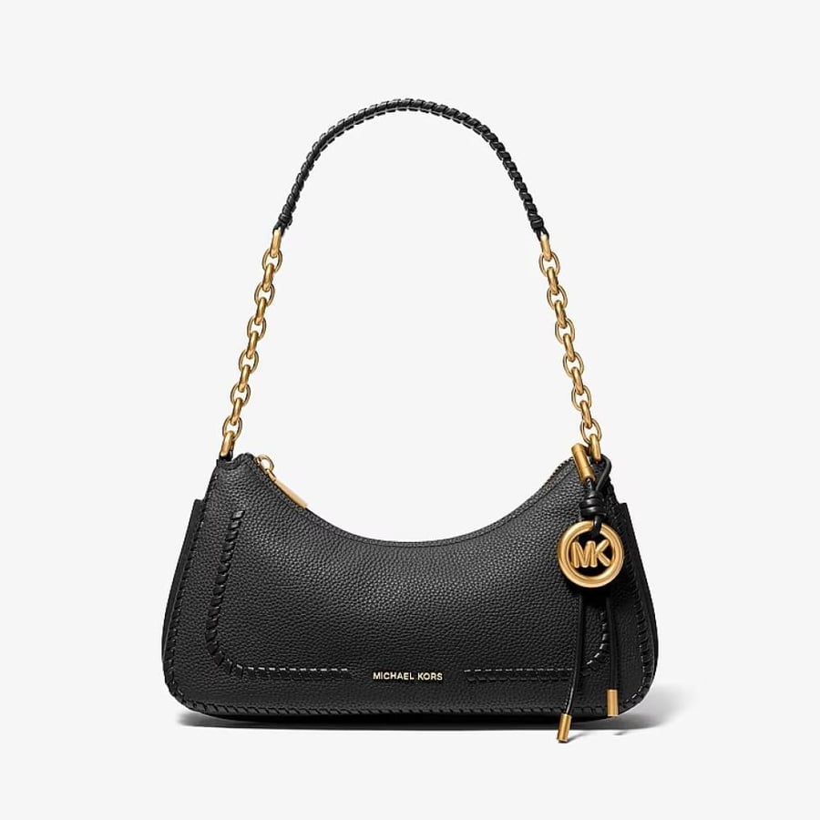 شنطه مايكل كورس Nolita Medium Whipstitched Pebbled Leather Chain Pochette