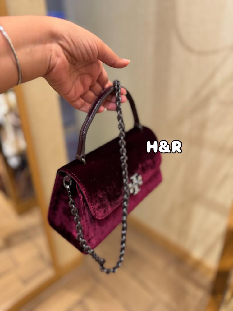 حقيبة توري بورش Britten suede top handle