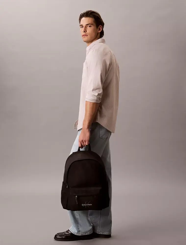 شنطه ظهر كالفن كلاين  Nylon Monologo Round Backpack