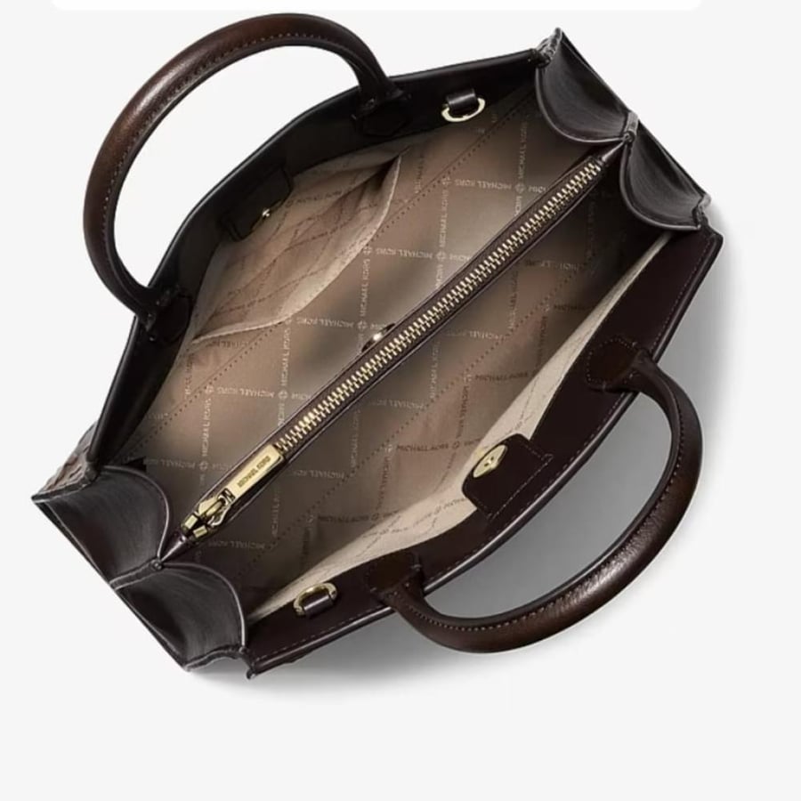 شنطه مايكل كورس Greta Medium Logo Embossed Satchel