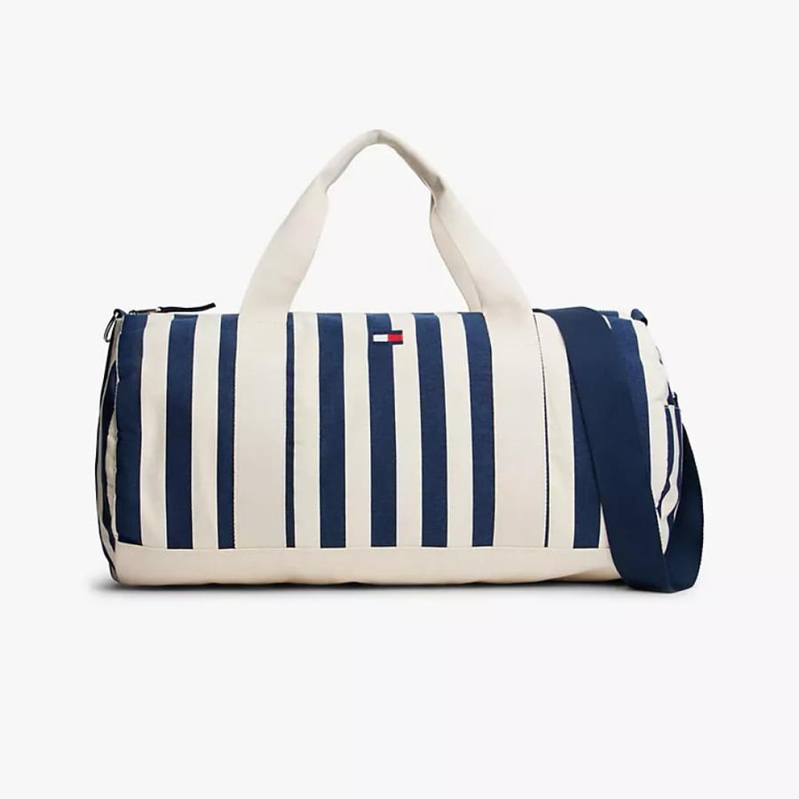 شنطه تومى هيلفر رياضى Nautical Stripe Canvas Duffle