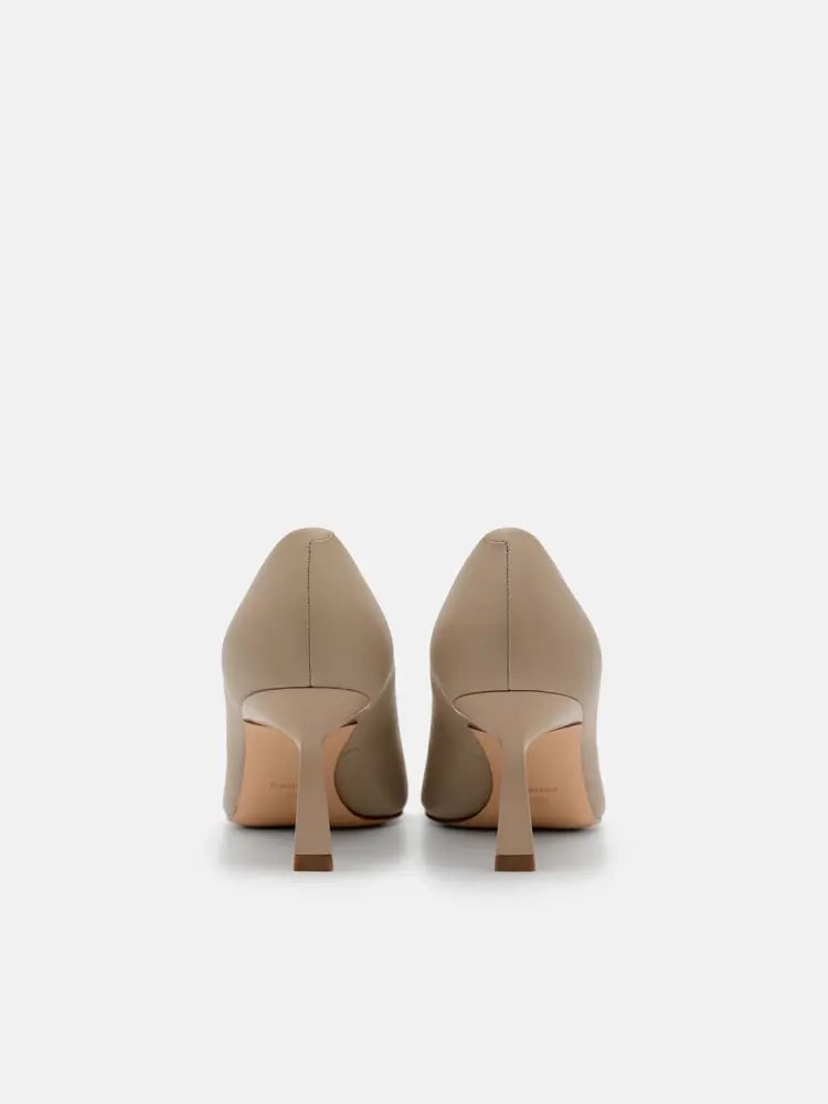 كعب  بيدرو 6.5 سم Leather Heel Pumps