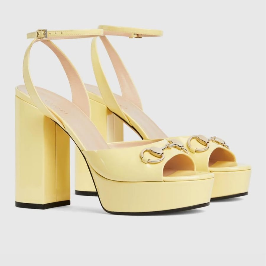 Gucci heel 11.5 cm Sandal platform with Horsebit for women